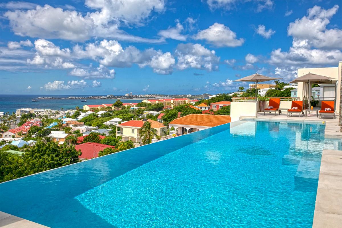 7 bedrooms luxury villa rental St Martin - Pool 14m long